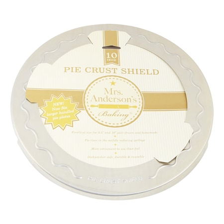 Mrs. Andersons Mrs. Anderson's Baking Baking 10 in. L Pie Crust Shield Silver 109